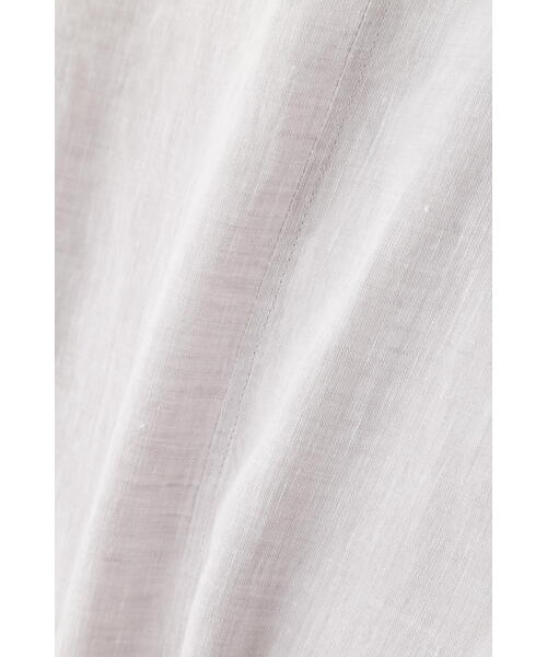 human woman（ヒューマンウーマン）の「◆ハードマンリネンノーカラージップブルゾン（ブルゾン・レディース・ライトグリーン/ベージュ系その他2/ネイビー・MEDIUM）」の6枚目の写真