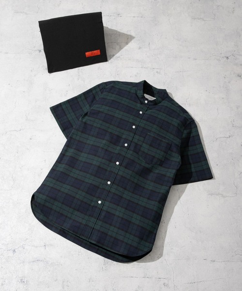 URBAN RESEARCH ROSSO MEN（アーバンリサーチロッソメン）の「『抗菌/消臭』『XXLサイズあり』ハイパフォーマンスバンドカラー半袖シャツ（シャツ/ブラウス・メンズ・ブルー系その他/ホワイト/ライトブルー/ブラック/グレー系その他/インディゴブルー/ストライプ/グレー/ブラック系その他/ネイビー/グリーン系その他・XX-LARGE/SMALL/MEDIUM/LARGE/X-LARGE）」の6枚目の写真