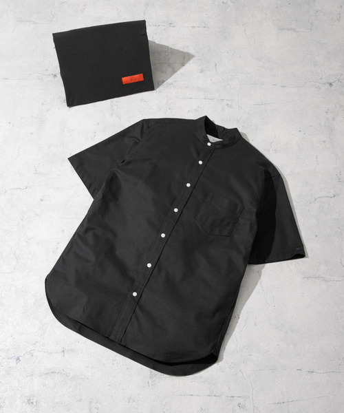 URBAN RESEARCH ROSSO MEN（アーバンリサーチロッソメン）の「『抗菌/消臭』『XXLサイズあり』ハイパフォーマンスバンドカラー半袖シャツ（シャツ/ブラウス・メンズ・ブルー系その他/ホワイト/ライトブルー/ブラック/グレー系その他/インディゴブルー/ストライプ/グレー/ブラック系その他/ネイビー/グリーン系その他・XX-LARGE/SMALL/MEDIUM/LARGE/X-LARGE）」の2枚目の写真