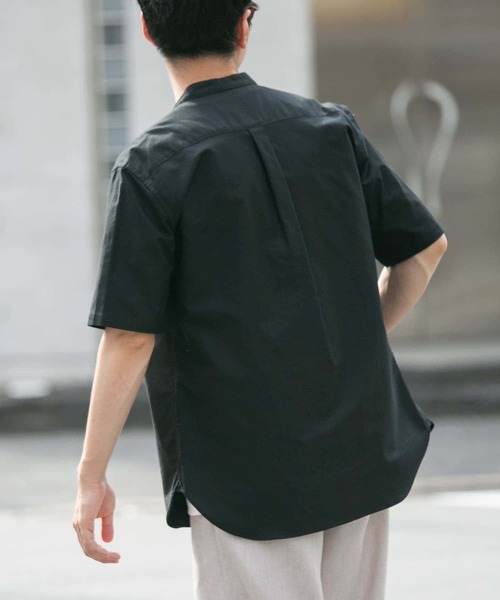 URBAN RESEARCH ROSSO MEN（アーバンリサーチロッソメン）の「『抗菌/消臭』『XXLサイズあり』ハイパフォーマンスバンドカラー半袖シャツ（シャツ/ブラウス・メンズ・ブルー系その他/ホワイト/ライトブルー/ブラック/グレー系その他/インディゴブルー/ストライプ/グレー/ブラック系その他/ネイビー/グリーン系その他・XX-LARGE/SMALL/MEDIUM/LARGE/X-LARGE）」の19枚目の写真