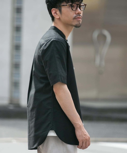 URBAN RESEARCH ROSSO MEN（アーバンリサーチロッソメン）の「『抗菌/消臭』『XXLサイズあり』ハイパフォーマンスバンドカラー半袖シャツ（シャツ/ブラウス・メンズ・ブルー系その他/ホワイト/ライトブルー/ブラック/グレー系その他/インディゴブルー/ストライプ/グレー/ブラック系その他/ネイビー/グリーン系その他・XX-LARGE/SMALL/MEDIUM/LARGE/X-LARGE）」の20枚目の写真