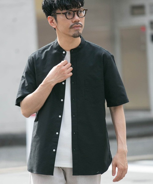 URBAN RESEARCH ROSSO MEN（アーバンリサーチロッソメン）の「『抗菌/消臭』『XXLサイズあり』ハイパフォーマンスバンドカラー半袖シャツ（シャツ/ブラウス・メンズ・ブルー系その他/ホワイト/ライトブルー/ブラック/グレー系その他/インディゴブルー/ストライプ/グレー/ブラック系その他/ネイビー/グリーン系その他・XX-LARGE/SMALL/MEDIUM/LARGE/X-LARGE）」の21枚目の写真