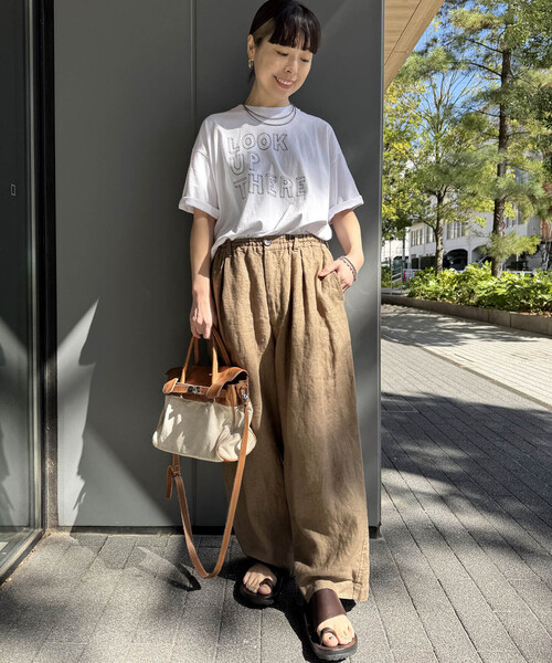 JOURNAL STANDARD LUXE(ジャーナルスタンダード ラックス)の「プリントT(LOOK UP THERE)(Tシャツ/カットソー・レディース・ブラウン/ホワイト・FREE)」の9枚目の写真