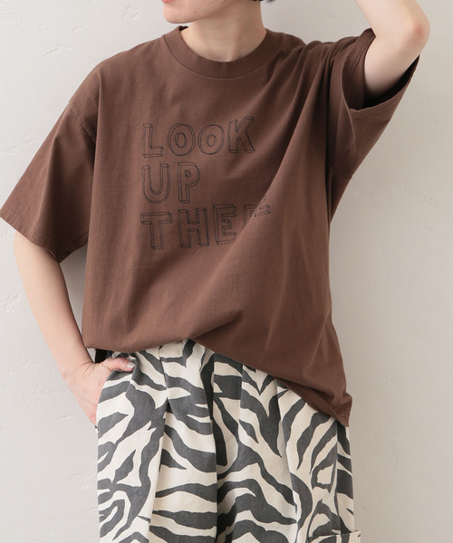 JOURNAL STANDARD LUXE(ジャーナルスタンダード ラックス)の「プリントT(LOOK UP THERE)(Tシャツ/カットソー・レディース・ブラウン/ホワイト・FREE)」の10枚目の写真