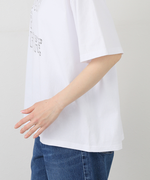 JOURNAL STANDARD LUXE(ジャーナルスタンダード ラックス)の「プリントT(LOOK UP THERE)(Tシャツ/カットソー・レディース・ブラウン/ホワイト・FREE)」の4枚目の写真