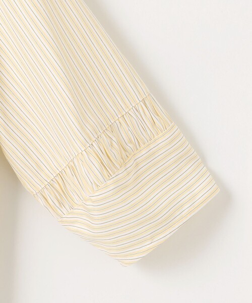 J.PRESS(ジェイプレス)の「【WEB限定・洗える】ストライプ キーネック ブラウス(シャツ/ブラウス・レディース・サックスブルー系1/イエロー系1・T13/T15)」の11枚目の写真