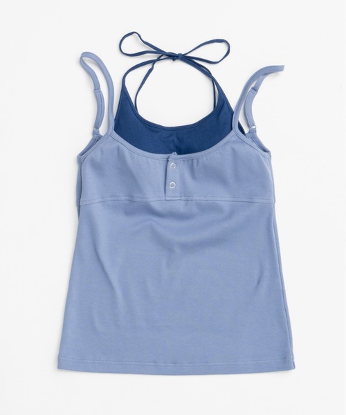 【MAISON SPECIAL】レイヤードキャミソール Henley Neck Layered Camisole