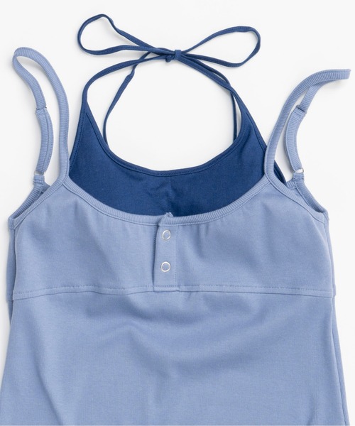 Henley Neck Layered Camisole/ヘンリーネックレイヤード
