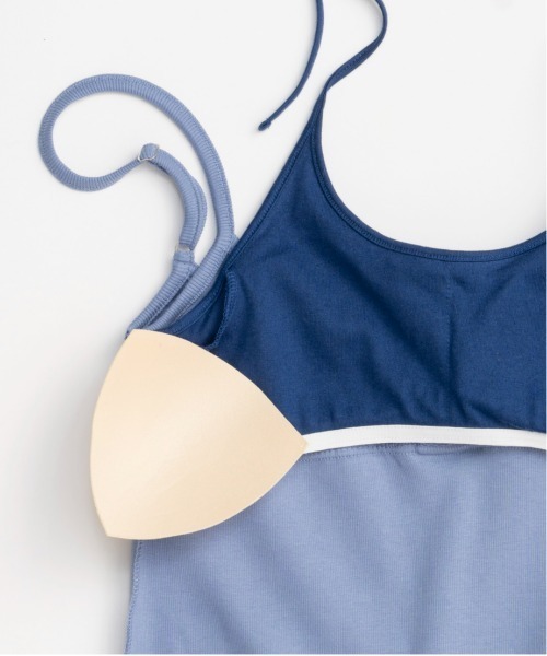 MAISON SPECIAL（メゾンスペシャル）の「Henley Neck Layered Camisole/ヘンリーネックレイヤードキャミソール（キャミソール・レディース・ブラック/ブルー/ホワイト・FREE）」の20枚目の写真