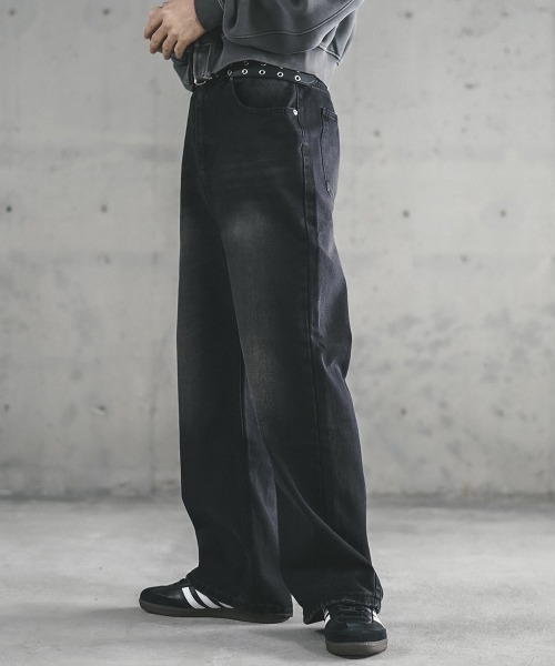 セール】Vintage Wash Straight Denim Pants / ビンテージ