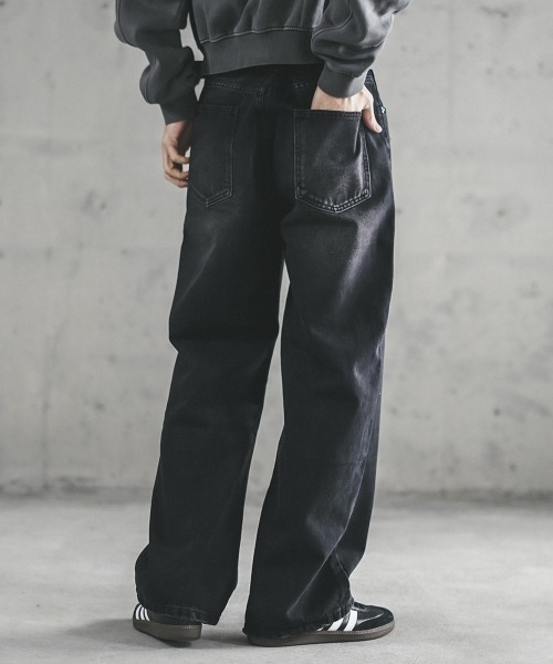 Shoowtime(ショウタイム)の「Vintage Wash Straight Denim Pants / ビンテージウォッシュストレートデニムパンツ(デニムパンツ・メンズ・ライトブルー/ブルー系/ブラック系・X-LARGE/LARGE/MEDIUM/SMALL)」の19枚目の写真