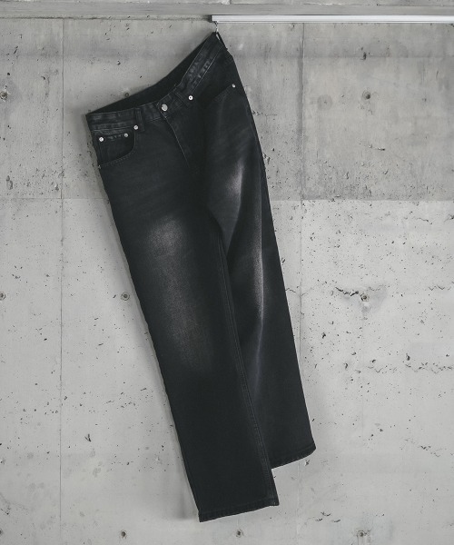 Shoowtime(ショウタイム)の「Vintage Wash Straight Denim Pants / ビンテージウォッシュストレートデニムパンツ(デニムパンツ・メンズ・ライトブルー/ブルー系/ブラック系・X-LARGE/LARGE/MEDIUM/SMALL)」の20枚目の写真