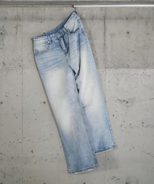 Shoowtime(ショウタイム)の「Vintage Wash Straight Denim Pants / ビンテージウォッシュストレートデニムパンツ(デニムパンツ・メンズ・ライトブルー/ブルー系/ブラック系・X-LARGE/LARGE/MEDIUM/SMALL)」の15枚目の写真