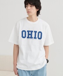 カレッジアニマルプリントTシャツ