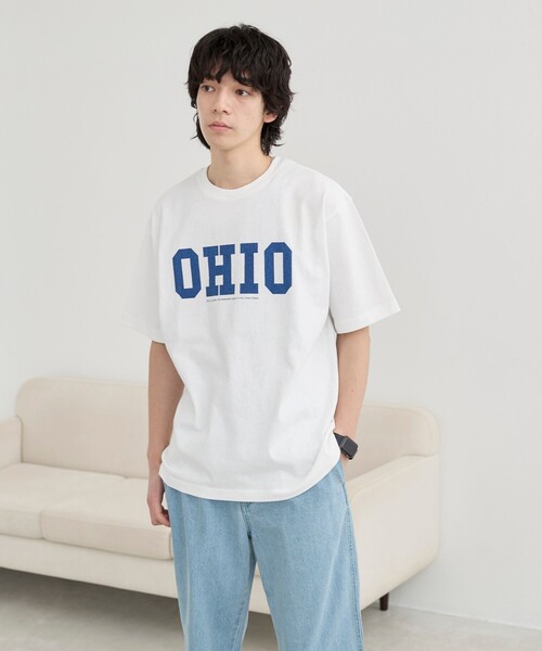 coen(コーエン)の「カレッジアニマルプリントTシャツ(Tシャツ/カットソー・メンズ・ホワイト/ネイビー/ブラック/ダークグレー・S/XL/L/M)」の5枚目の写真