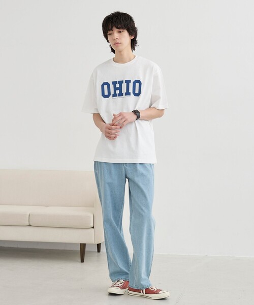 coen(コーエン)の「カレッジアニマルプリントTシャツ(Tシャツ/カットソー・メンズ・ホワイト/ネイビー/ブラック/ダークグレー・S/XL/L/M)」の6枚目の写真
