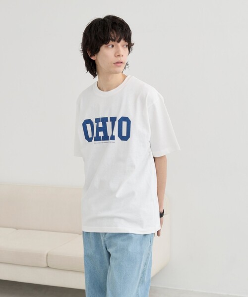 coen(コーエン)の「カレッジアニマルプリントTシャツ(Tシャツ/カットソー・メンズ・ホワイト/ネイビー/ブラック/ダークグレー・S/XL/L/M)」の7枚目の写真