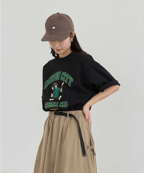 coen(コーエン)の「カレッジアニマルプリントTシャツ(Tシャツ/カットソー・メンズ・ホワイト/ネイビー/ブラック/ダークグレー・S/XL/L/M)」の14枚目の写真