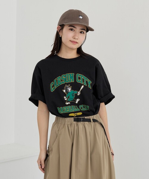 coen(コーエン)の「カレッジアニマルプリントTシャツ(Tシャツ/カットソー・メンズ・ホワイト/ネイビー/ブラック/ダークグレー・S/XL/L/M)」の16枚目の写真