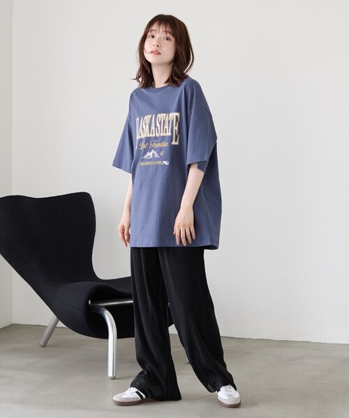 coen(コーエン)の「カレッジアニマルプリントTシャツ(Tシャツ/カットソー・メンズ・ホワイト/ネイビー/ブラック/ダークグレー・S/XL/L/M)」の22枚目の写真