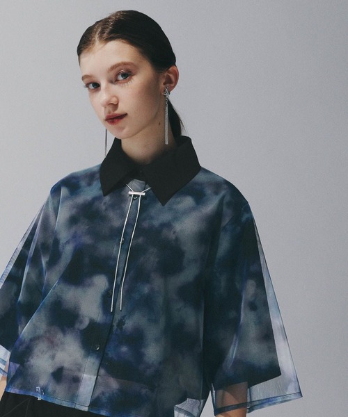 HARE（ハレ）の「スイサイガラシャツ(HARE)（シャツ/ブラウス・レディース・グリーン/ブルー・FREE）」の2枚目の写真