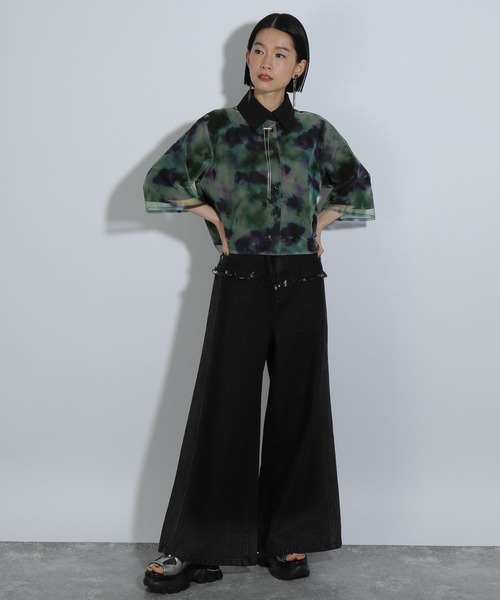 HARE スイサイガラシャツ FREEサイズ 水彩画風 楽天市場】フラシデザインシャツ HARE ハレ トップス その他の