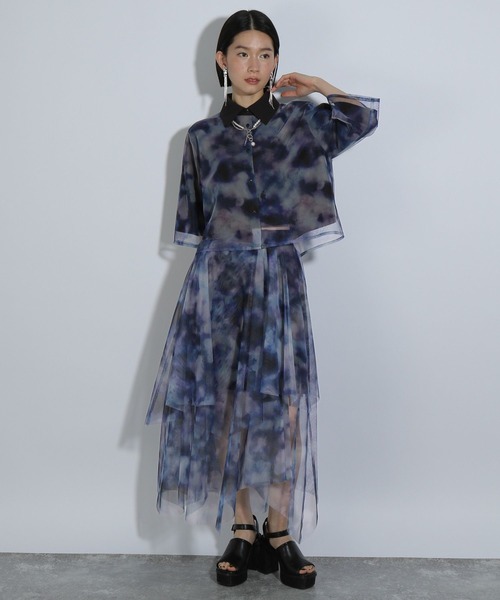 HARE（ハレ）の「スイサイガラシャツ(HARE)（シャツ/ブラウス・レディース・グリーン/ブルー・FREE）」の8枚目の写真