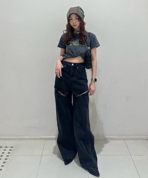 SLY J/W HOLE TUCK PTジャスト ウエスト ホールタックパンツ セール】J/W HOLE TUCK PT ジャスト ウエスト ホール タック