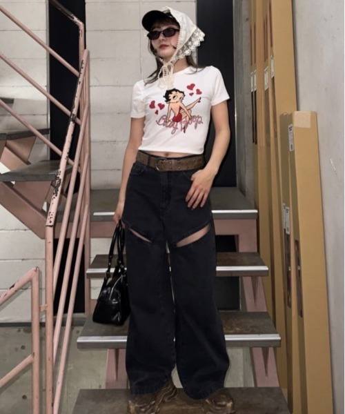 パンツ SLY J/W HOLE TUCK PT-E SLY | TUCK FLARE パンツ (パンツ ) |SHEL'TTER WEBSTORE