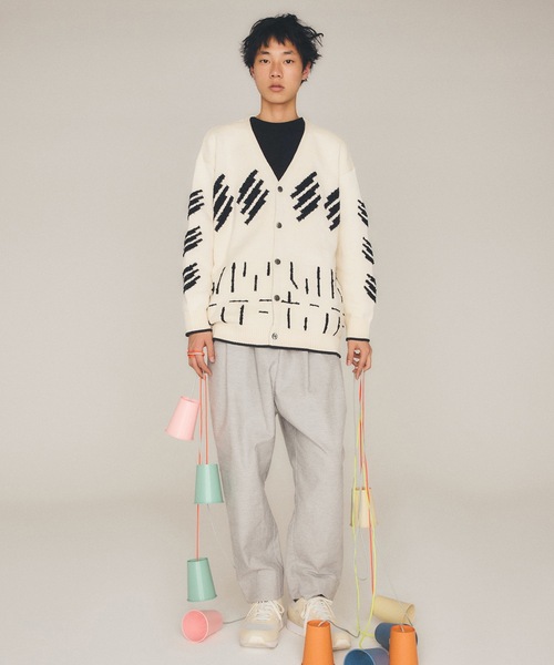 sneeuw（スニュウ）の「エレクトリックカーディガン（カーディガン/ボレロ・レディース・アイボリー/グリーン・1/3）」の7枚目の写真