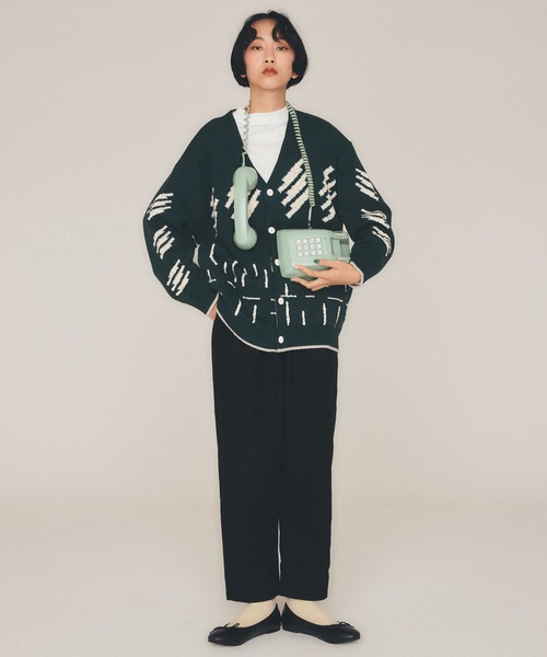 sneeuw（スニュウ）の「エレクトリックカーディガン（カーディガン/ボレロ・レディース・アイボリー/グリーン・1/3）」の8枚目の写真