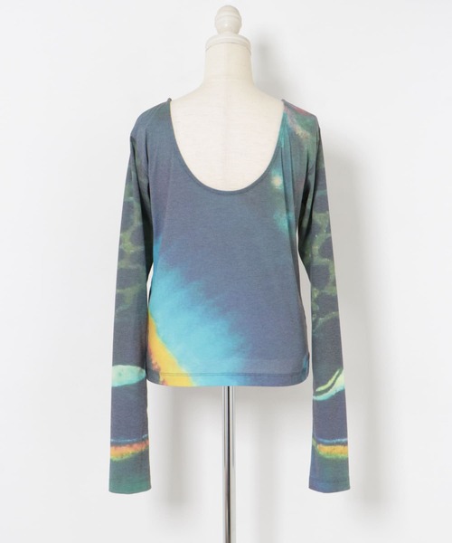 THE GOODLAND MARKET（ザグッドランドマーケット）の「cwtch　BACKOPEN l/S PRINT T-SHIRTS（Tシャツ/カットソー・レディース・ブルー系その他/ホワイト系その他・FREE）」の20枚目の写真