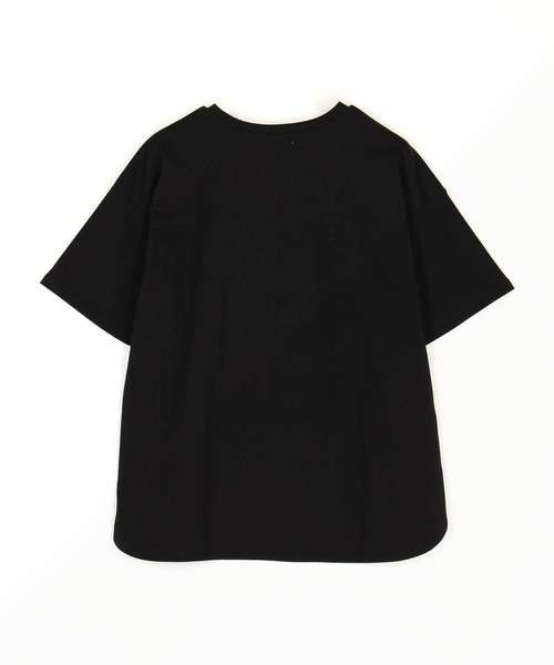 NICOLE white（ニコルホワイト）の「刺繍Tシャツ（Tシャツ/カットソー・レディース・ブラック/グレー/オフホワイト・FREE）」の7枚目の写真