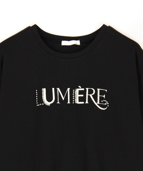 NICOLE white（ニコルホワイト）の「刺繍Tシャツ（Tシャツ/カットソー・レディース・ブラック/グレー/オフホワイト・FREE）」の8枚目の写真