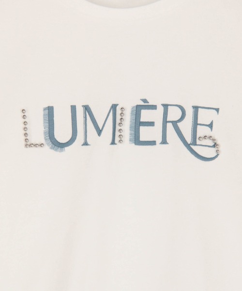 NICOLE white（ニコルホワイト）の「刺繍Tシャツ（Tシャツ/カットソー・レディース・ブラック/グレー/オフホワイト・FREE）」の12枚目の写真