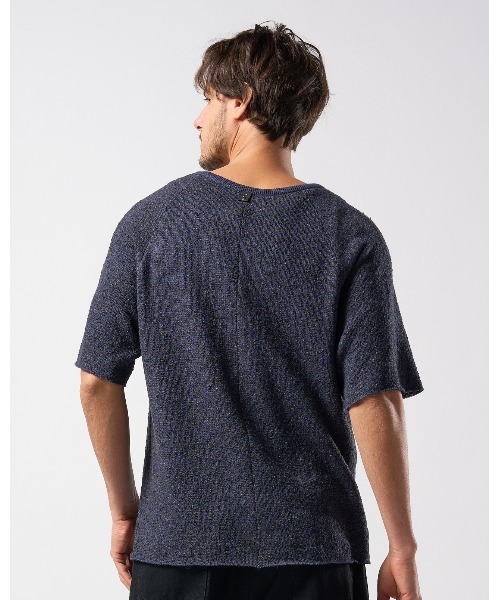 wjk（ダヴルジェイケイ）の「back pile　light H/S（ニット/セーター・メンズ・ネイビー/ブラック・SMALL/MEDIUM/LARGE/X-LARGE）」の5枚目の写真