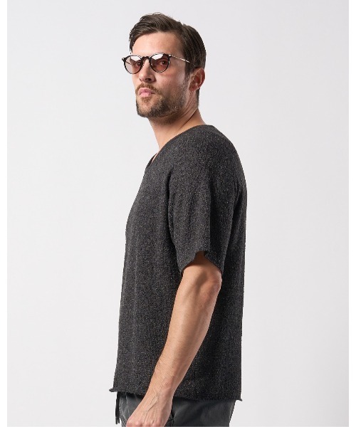 wjk（ダヴルジェイケイ）の「back pile　light H/S（ニット/セーター・メンズ・ネイビー/ブラック・SMALL/MEDIUM/LARGE/X-LARGE）」の7枚目の写真