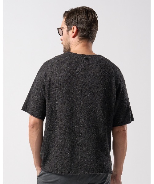 wjk（ダヴルジェイケイ）の「back pile　light H/S（ニット/セーター・メンズ・ネイビー/ブラック・SMALL/MEDIUM/LARGE/X-LARGE）」の8枚目の写真