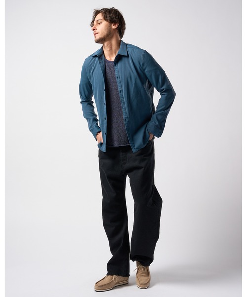 wjk（ダヴルジェイケイ）の「back pile　light H/S（ニット/セーター・メンズ・ネイビー/ブラック・SMALL/MEDIUM/LARGE/X-LARGE）」の16枚目の写真