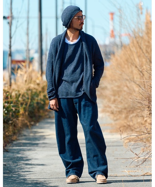 wjk（ダヴルジェイケイ）の「back pile　light H/S（ニット/セーター・メンズ・ネイビー/ブラック・SMALL/MEDIUM/LARGE/X-LARGE）」の17枚目の写真