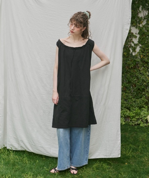 GIUNON（ジウノン）の「barrel leg vintage denim / バレルレッグヴィンテージデニム（デニムパンツ・レディース・ブルー・1/0）」の7枚目の写真