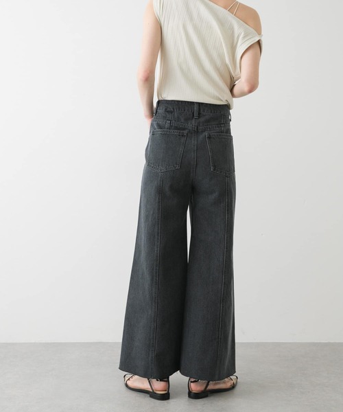 SENSE OF PLACE by URBAN RESEARCH（センスオブプレイスバイアーバンリサーチ）の「ルーズフレアデニム（デニムパンツ・レディース・ワンウォッシュ/グレー/ライトインディゴブルー・MEDIUM/SMALL）」の11枚目の写真