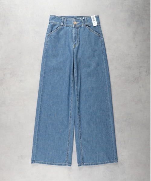 SOMETHING(サムシング)の「SOMETHING(サムシング)「SUMMER COOL」 涼しいセミワイドデニムパンツ(デニムパンツ・レディース・ライトインディゴブルー・M/XS/S/L)」の7枚目の写真
