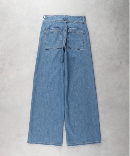 SOMETHING(サムシング)の「SOMETHING(サムシング)「SUMMER COOL」 涼しいセミワイドデニムパンツ(デニムパンツ・レディース・ライトインディゴブルー・M/XS/S/L)」の8枚目の写真
