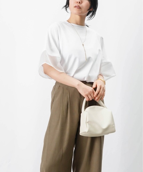 tシャツ LC/LLL オーガンジー切替プルオーバー レディース LADY LUCK LUCA tシャツ LC/LLL オーガンジー切替プルオーバー