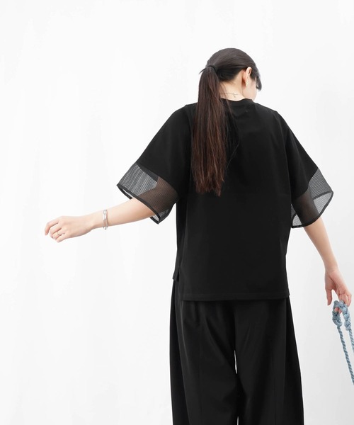 LUCA/LADY LUCK LUCA(ルカ/レディラックルカ)の「LC/LLL オーガンジー切替プルオーバー(Tシャツ/カットソー・レディース・ブラック/オレンジ/オフホワイト・FREE)」の14枚目の写真