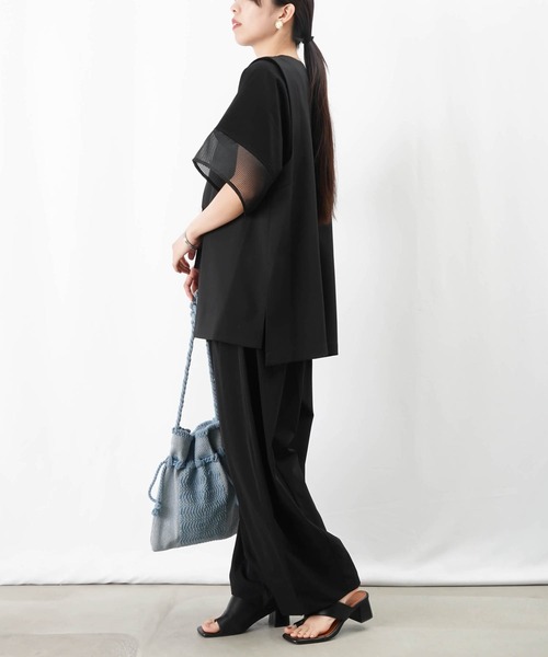 LUCA/LADY LUCK LUCA(ルカ/レディラックルカ)の「LC/LLL オーガンジー切替プルオーバー(Tシャツ/カットソー・レディース・ブラック/オレンジ/オフホワイト・FREE)」の16枚目の写真