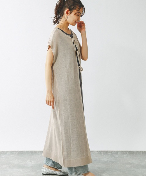 GLOBAL WORK（グローバルワーク）の「※2WAYメッシュSETワンピース/321490（ワンピース・レディース・グレイッシュベージュ/ブラック・MEDIUM/LARGE）」の16枚目の写真