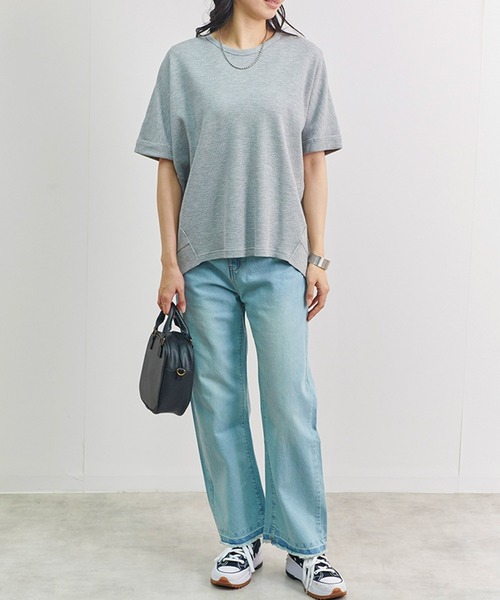 Fizz(フィズ)の「【Fizz/フィズ】 サーマルドルマンプルオーバー(Tシャツ/カットソー・レディース・ブラック/グレー/ホワイト/ライトカーキ・M)」の8枚目の写真