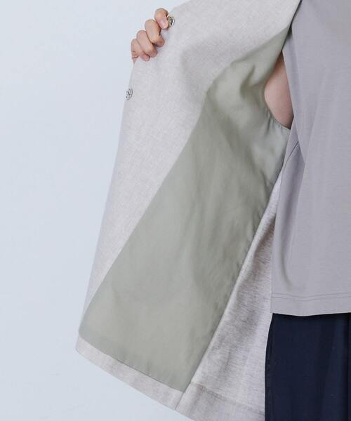 LOISIR（ロワズィール）の「エステルリネンヘリンボーンバックコンシャスベスト（ベスト・レディース・グレー系その他・FREE）」の15枚目の写真